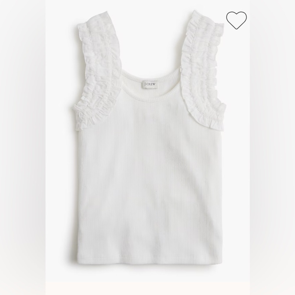 NWOT J. Crew Ruched-strap tank top Xsmall